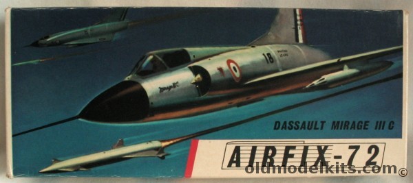 Airfix 1/72 Mirage IIIC, 292 plastic model kit